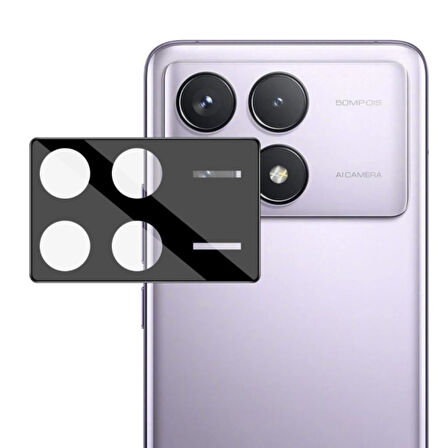 Xiaomi Poco X6 Pro Kamera Koruyucu 9H Sertlik Temperli Cam