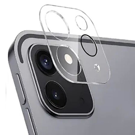 Apple iPad Pro 11 inç Kamera Koruyucu 3D Temperli Cam