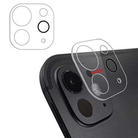 Apple iPad Pro 11 inç Kamera Koruyucu 3D Temperli Cam