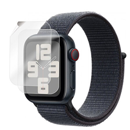 Apple Uyumlu Watch SE 3 44mm TPU Ekran Koruyucu 2’li Şeffaf Film