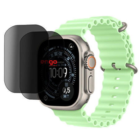 Apple Uyumlu Watch Ultra 3 49mm Hayalet Ekran Koruyucu 2’li Set