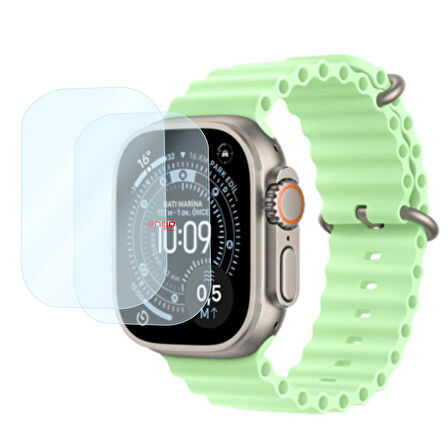 Apple Uyumlu Watch Ultra 3 49mm Nano Ekran Koruyucu 2’li Set
