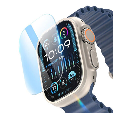 Apple Uyumlu Watch Ultra 3 49mm Nano Ekran Koruyucu 2’li Set