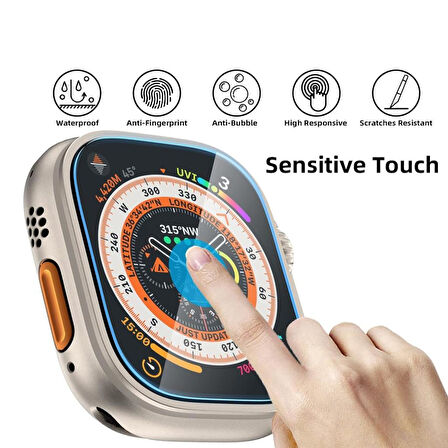 Apple Uyumlu Watch Ultra 3 49mm Nano Ekran Koruyucu 2’li Set