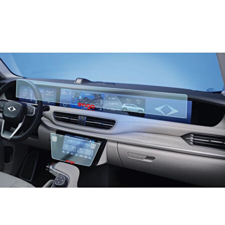 TOGG T10F Ekran Koruyucu Gösterge Bilgi Ve Kumanda Ekranı