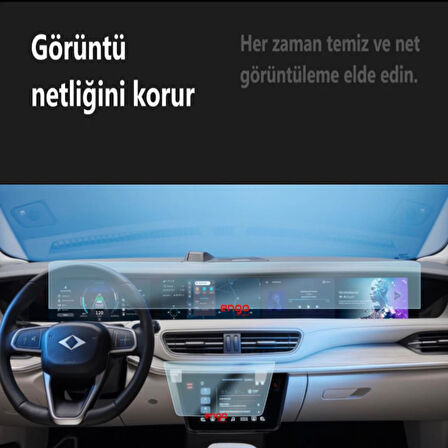 TOGG T10F Ekran Koruyucu Gösterge Bilgi Ve Kumanda Ekranı