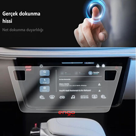TOGG T10F 8 inç Kumanda Ekranı Mat Ekran Koruyucu Şeffaf