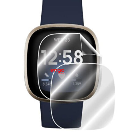 Fitbit Versa 3 Ekran Koruyucu TPU Film Şeffaf 2 Adet