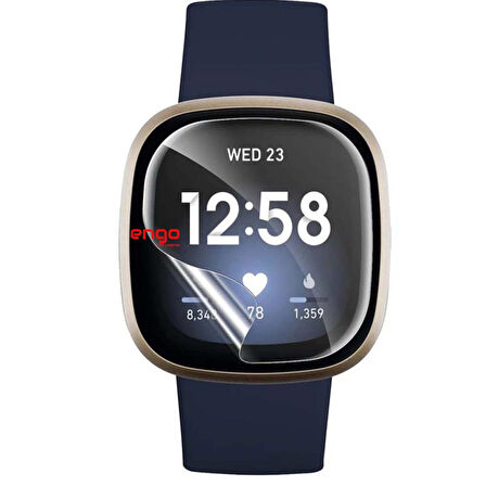 Fitbit Versa 3 Ekran Koruyucu TPU Film Şeffaf 2 Adet