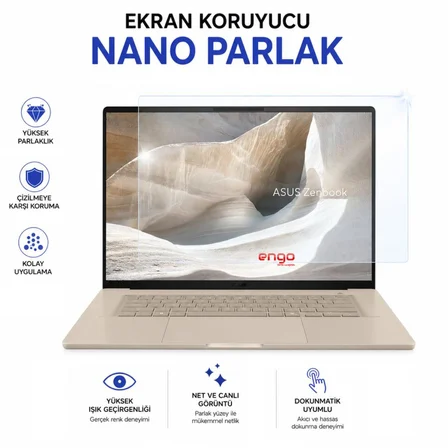 ASUS Zenbook A16 Ekran Koruyucu 16 inç Nano Parlak