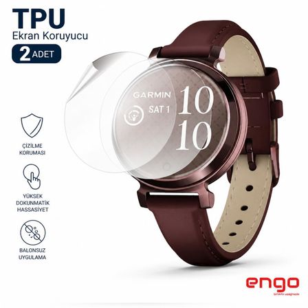 Garmin Lily 2 Classic Ekran Koruyucu TPU Şeffaf Film 2 Adet