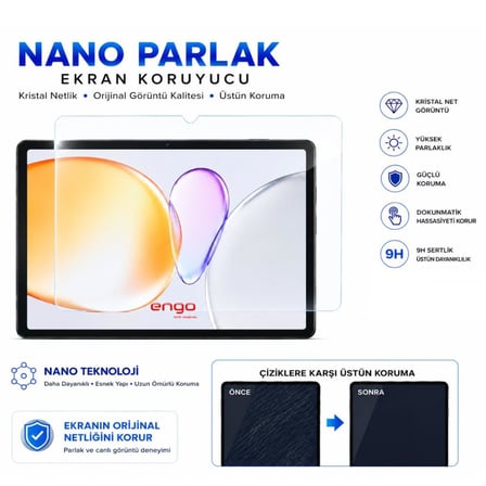 Tecno Megapad Se Ekran Koruyucu 11 inç 9H Nano Parlak 