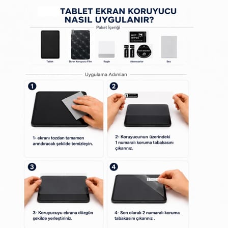 Tecno Megapad Se Hayalet Ekran Koruyucu 11 inç 9H Nano