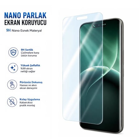 Tecno Camon 50 Ekran Koruyucu 9H Nano Şeffaf (CN5)