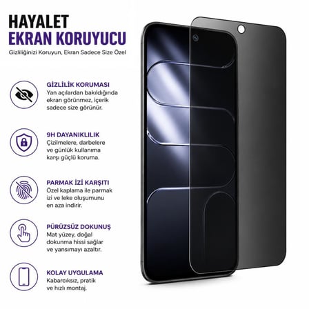 Tecno Spark 50 5G Hayalet Ekran Koruyucu Nano Şeffaf (KN8)