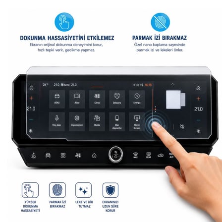 Jeep Compass Mat Ekran Koruyucu 16 inç Multimedya Nano