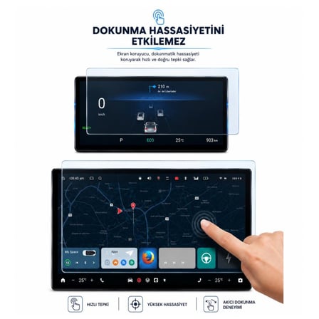 Chery Tiggo 8 Ekran Koruyucu Multimedya ve Dijital Gösterge