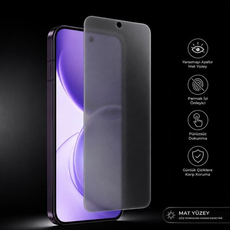 Oppo Reno16 Pro 5G Mat Ekran Koruyucu 9H Nano (CPH2863)
