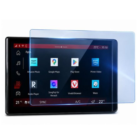 Renault Boreal 10 İnç İle Uyumlu Ekran Koruyucu Multimedya 9H Nano Parlak, Kırılmaz Cam, Çizilmeye Dayanıklı Koruma