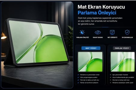 Honor Pad X9b Max İle Uyumlu Mat Ekran Koruyucu 13 İnç Parmak İzi Bırakmayan Yansıma Ve Parlama Önleyici Koruma, 9H Kırılmaz Esnek Nano Cam