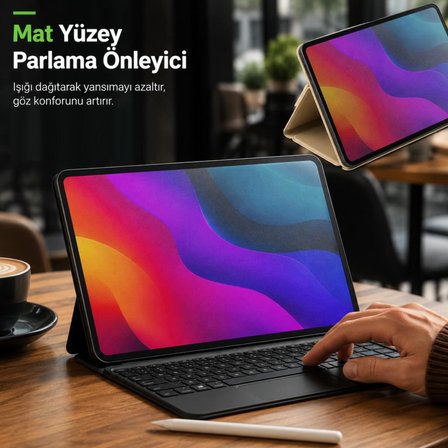 Casper PAD M10 Pro İle Uyumlu Mat Ekran Koruyucu 12.2 İnç Parmak İzi Bırakmayan Yansıma Ve Parlama Önleyici Koruma, 9H Kırılmaz Esnek Nano Cam