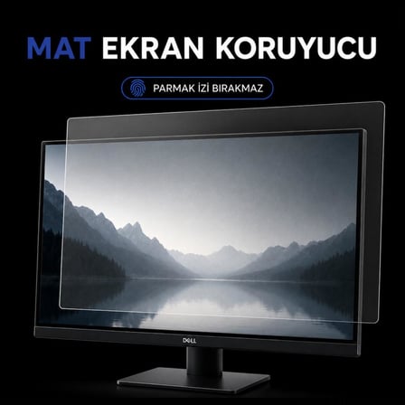 Dell Pro E2425HSM 23.8 İnç İle Uyumlu Mat Ekran Koruyucu, Parmak İzi Bırakmayan Yansıma Ve Parlama Önleyici Koruma, 9H Esnek Nano Cam
