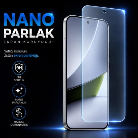 Poco F9 Pro İle Uyumlu Ekran Koruyucu 9H Nano Parlak, Kırılmaz Esnek Cam, Çizilmeye Ve Darbeye Dayanıklı Şeffaf Koruma