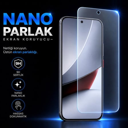 Poco F9 Ultra İle Uyumlu Ekran Koruyucu 9H Nano Parlak, Kırılmaz Esnek Cam, Çizilmeye Ve Darbeye Dayanıklı Şeffaf Koruma