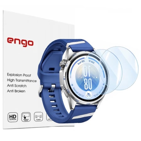 Huawei Watch GT 7 46mm İle Uyumlu Ekran Koruyucu Nano Parlak, 9H Kırılmaz Esnek Cam, Çizilmeye Dayanıklı, HD Şeffaf 2 Adet