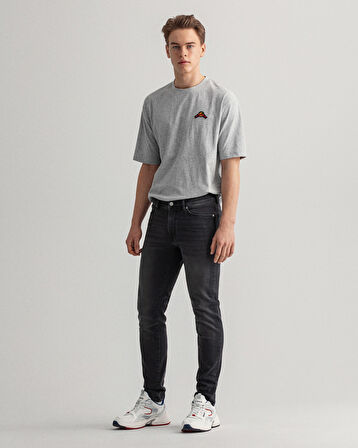 GANT Erkek Siyah Extra Slim Fit Jean Pantolon