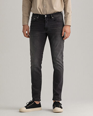GANT Erkek Siyah Extra Slim Fit Jean Pantolon