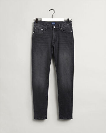 GANT Erkek Siyah Extra Slim Fit Jean Pantolon