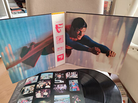 SUPERMAN The Movie -  Soundtrack - 1978 Japonya Basım - Double LP Plak - Obi’li Temiz 2. el