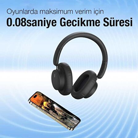 Baseus Vers.5.3 Gürültü Engelleyici Bluetooth Kulaklık Uzun Şarjlı 2in1 Kablolu Ve Kablosuz Kulaklık