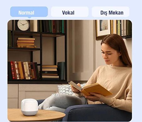 Baseus Mini 360 Derece Ses Dağılımı Dokunmatik 1800mAh Şarjlı 3 Modlu Bluetooth Hoparlör Ses Bombası 