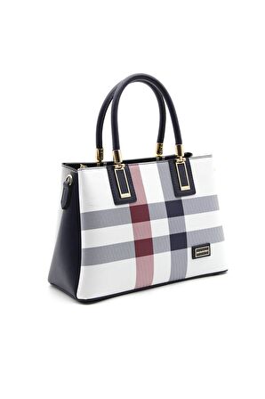 Kadın Omuz Çantası 1000-36494 SİLVER POLO Kadın ÇANTASI M3 BEYAZ-MAT LACİ