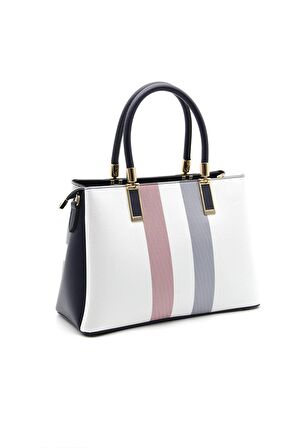 Kadın Omuz Çantası 1000-36494 SİLVER POLO Kadın ÇANTASI M3 BEYAZ-MAT LACİ