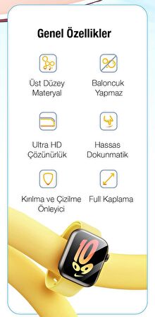 Baseus Apple Watch 4 5 6 40MM Ekran Koruyucu Apple Watch SE SE2 40 MM Ultra HD Parmak İzi Bırakmaz 