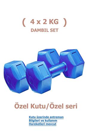 Köşeli Dambıl Ağırlık Seti Fitness Vücut Geliştirme Aleti