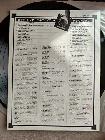 ROLLING STONES  - Big Hits (High Tide And Green Grass) - 1981 Japonya Basım -LP Plak Albüm - 2. EL