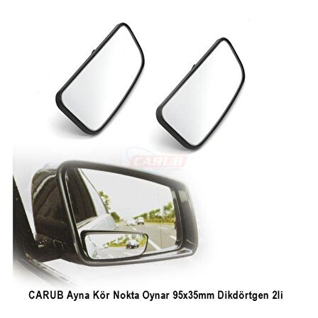 CARUB Ayna Kör Nokta Oynar 95x35mm Dikdörtgen 2li  