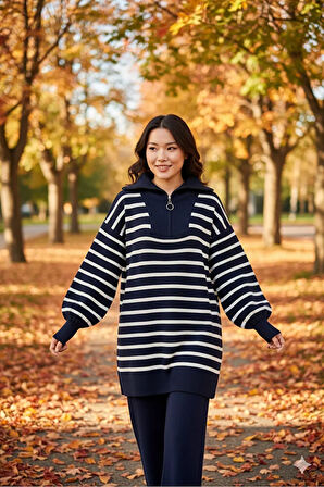 Fermuarlı Alt - Üst Triko Takım