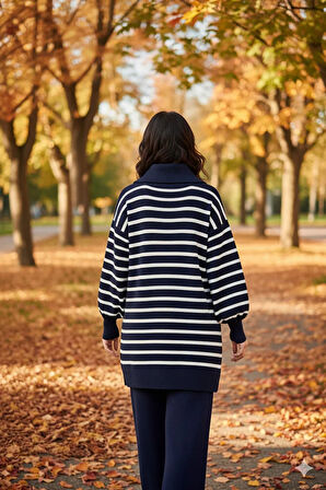 Fermuarlı Alt - Üst Triko Takım