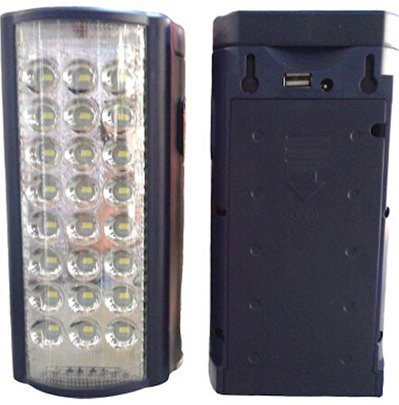 Fujika 2606L Usb 24 Led 80 Saat Akülü Şarjlı Işıldak