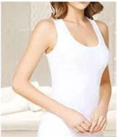 Kadın Ribana Geniş Askılı Atlet 2'li Paket Ten Rengi Beden 2 (S)