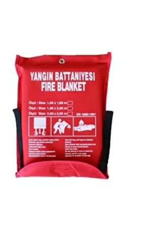 150x180 cm Yangın Söndürme Battaniyesi Araç İçin Ev İçin İş Yeri İçin Yangın Tüpü