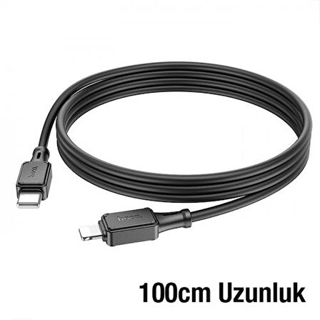 Coofbe Hc Seri 1Mt Turbo Şarj 27W Type-C to iPhone Şarj Kablosu İphone 11 12 13 14 Pro Max Şarj Data Kablosu
