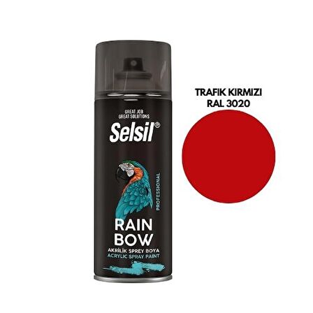 SELSİL SPREY BOYA RAL 3020 TRAFİK KIRMIZI 400 ML