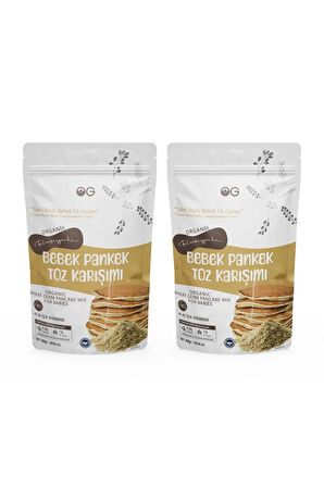 2'li Organik Ruşeymli Bebek Pankek Toz Karışımı 300 Gr +8 Ay
