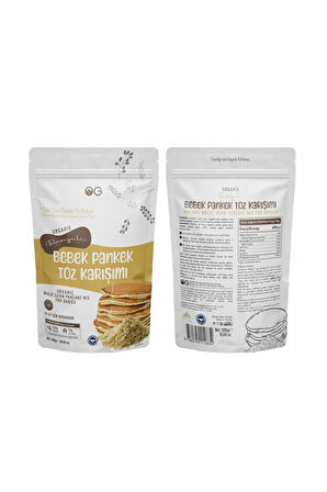 2'li Organik Ruşeymli Bebek Pankek Toz Karışımı 300 Gr +8 Ay